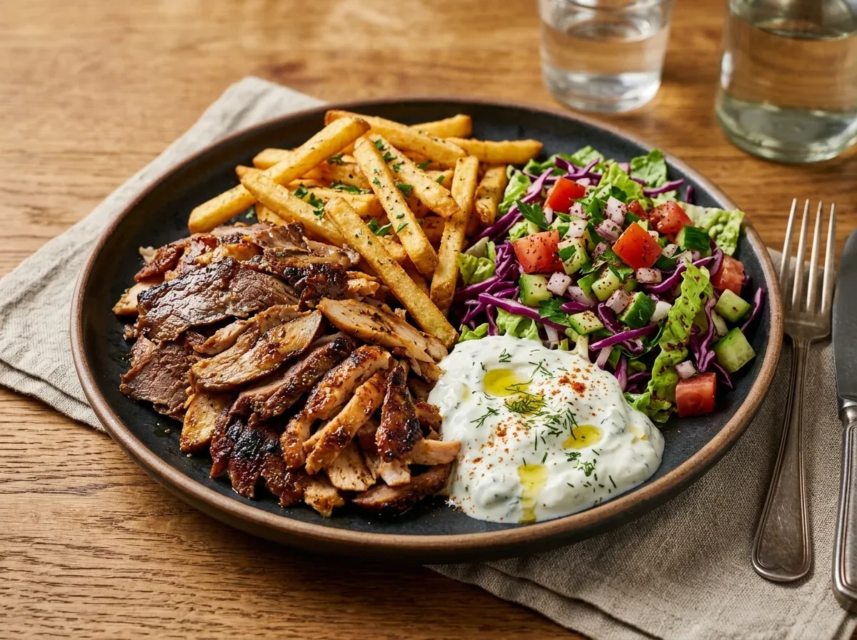 Angerichtete Grillplatte